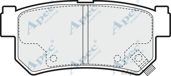 APEC BRAKING Комплект тормозных колодок, дисковый тормоз PAD1462